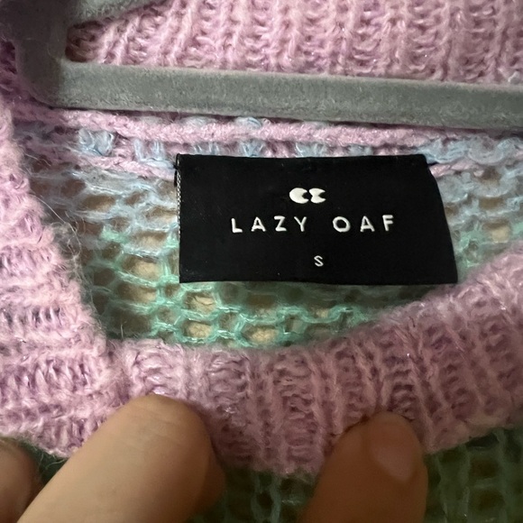 Lazy Oaf Multicolor Striped Cowl Sweater - Picture 3 of 3